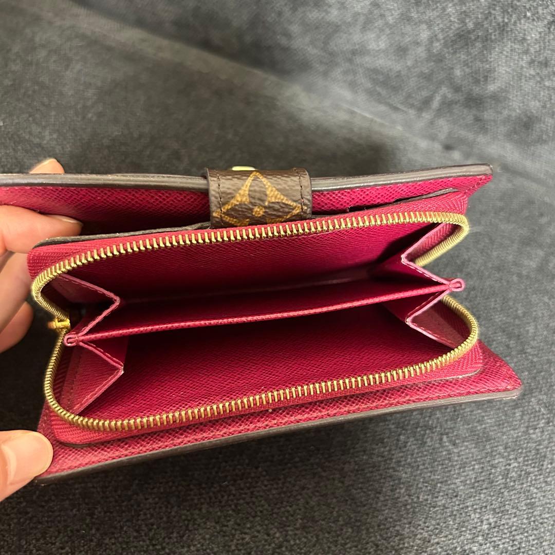 Louis Vuitton 二つ折り財布 ブラウン/ピンク