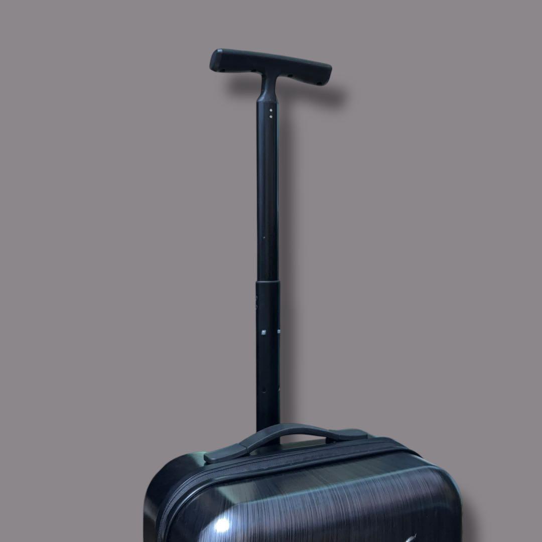 エンポリオアルマーニ ビッグロゴ キャリーケース ヘアライン柄