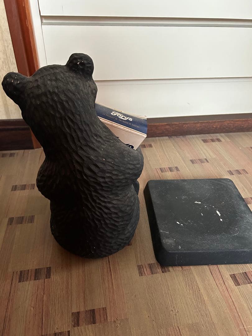 サントリーニッカウイスキートリスウイスキー クマの陶器置物