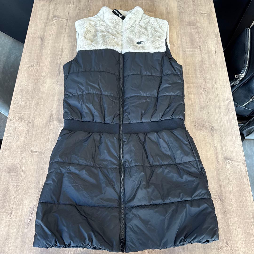 BEAMS GOLF フード付き ブラックベスト