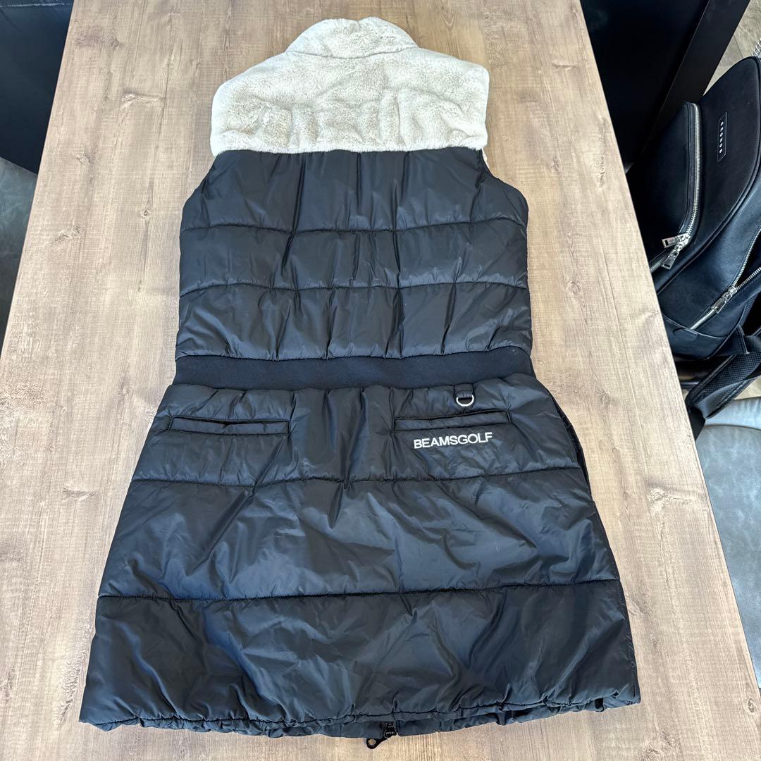 BEAMS GOLF フード付き ブラックベスト
