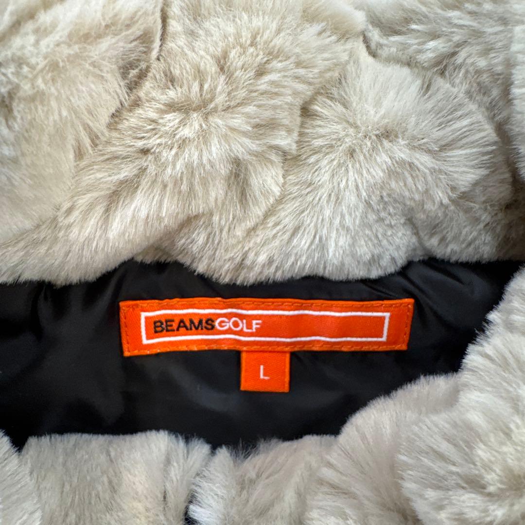 BEAMS GOLF フード付き ブラックベスト