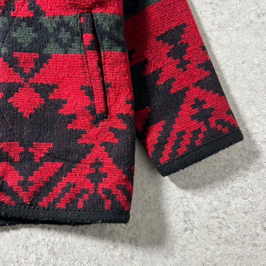 80s ウールリッチ ネイティブ柄 ウールジャケット L USA製