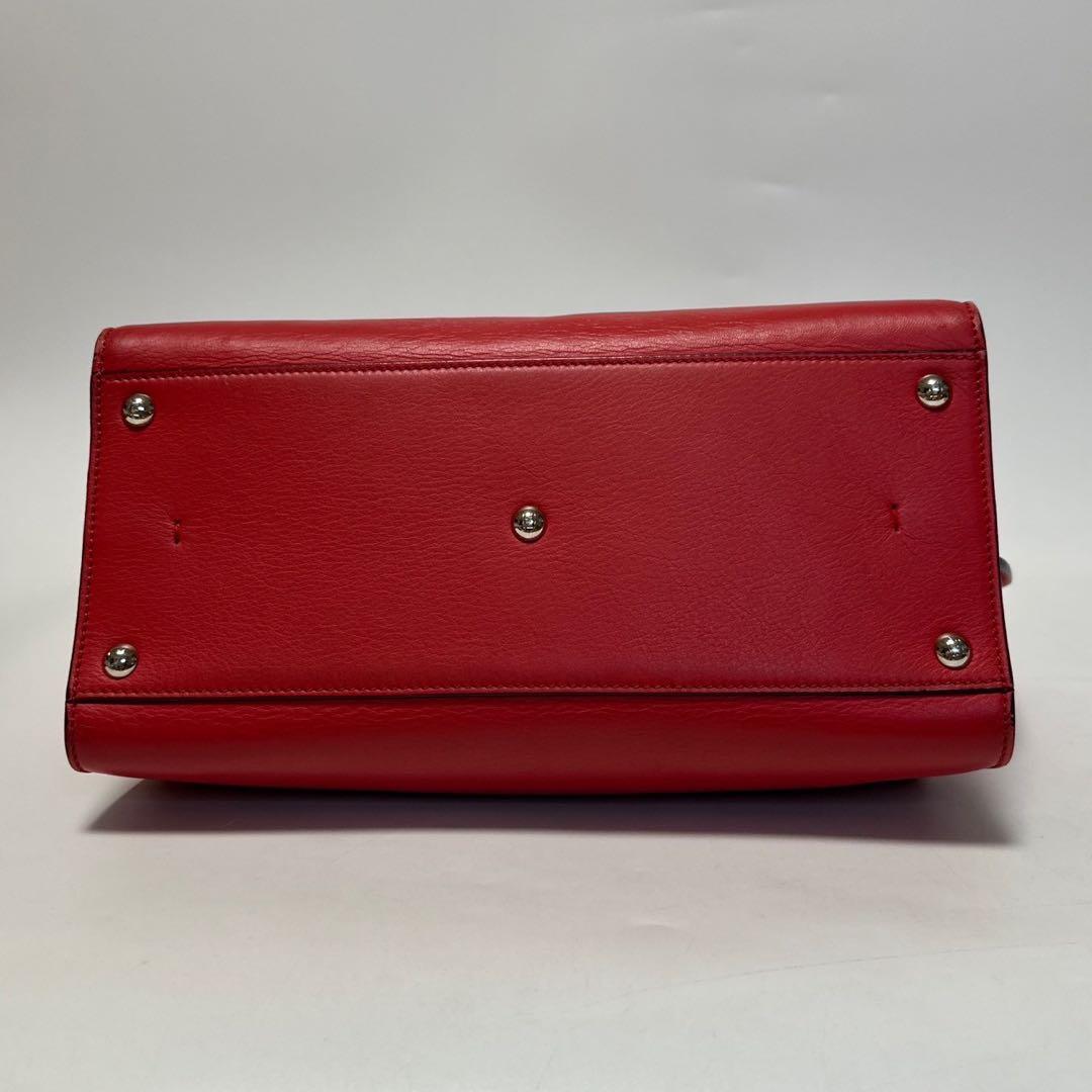 t69【極美品】保存袋付　フェンディ　レザートロワジュール　2wayショルダー.