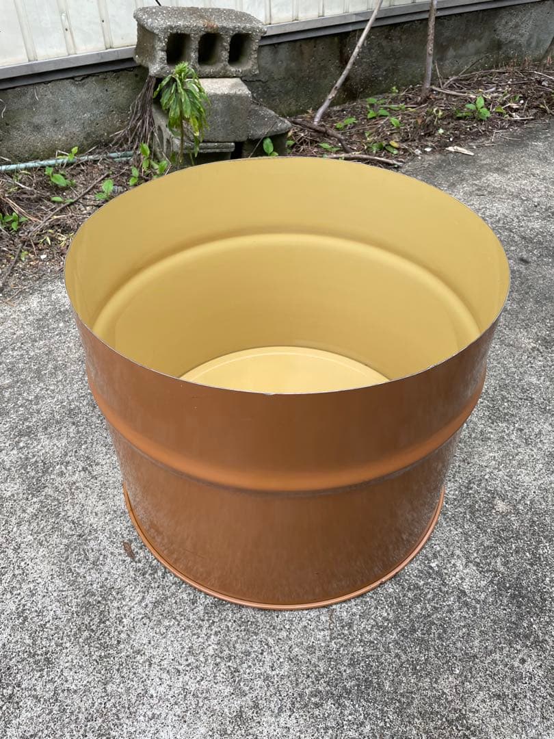 t.k.m_45様 ドラム缶 半切り プランター 2個 t.k.m_45様 ドラム缶 半