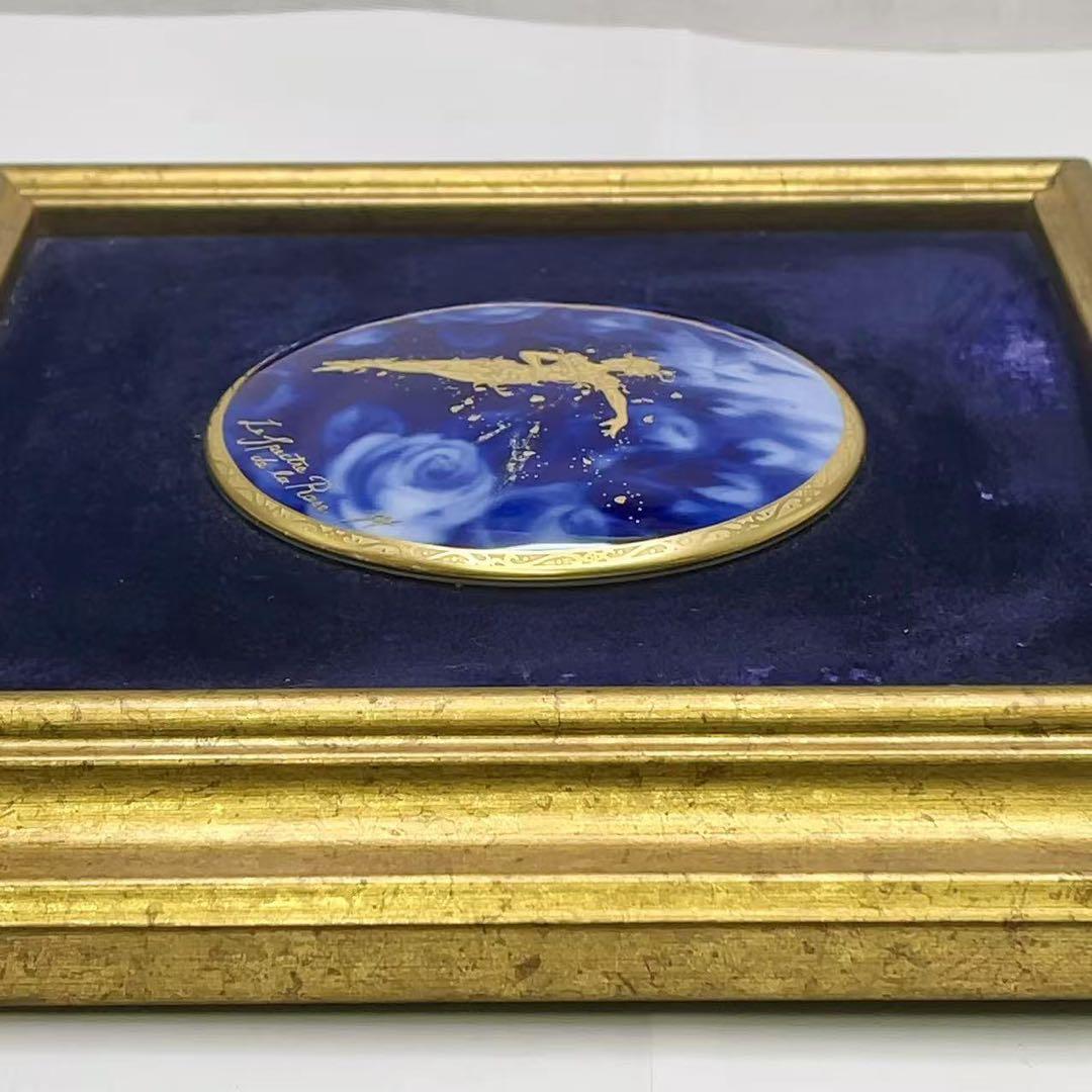 大倉陶園 アートフレーム 陶額 バラの精 陶器 壁掛け 壁飾り 希少！現状