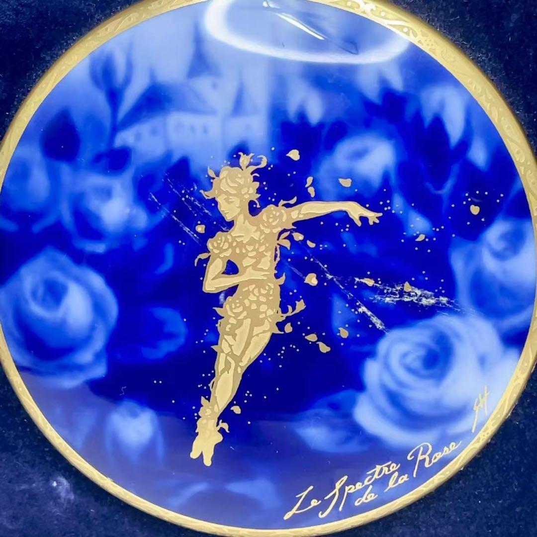 大倉陶園 アートフレーム 陶額 バラの精 陶器 壁掛け 壁飾り 希少！現状