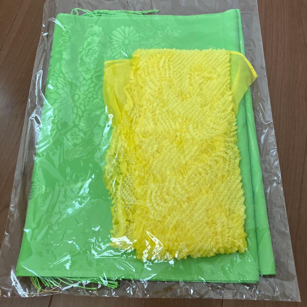 七五三 七歳 四つ身 西織ピンク花柄着物 フルセット 小紋柄