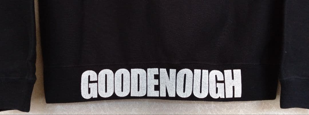 L 年代物 中古 GOODENOUGH フルロゴ ジップパーカー グッドイナフ 95年
