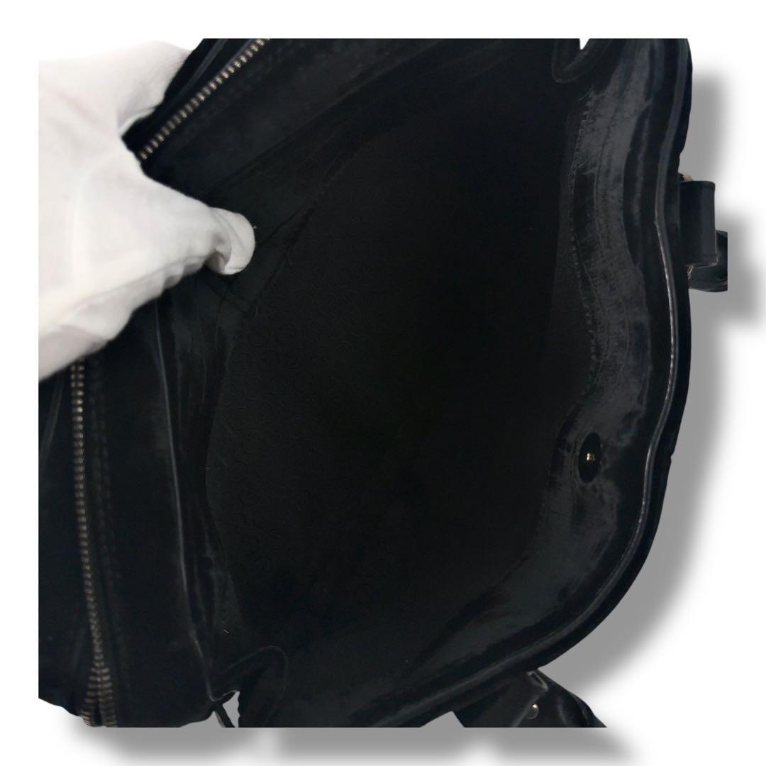 【極美品】GIORGIO ARMAN　ジョルジオアルマーニ　ロゴ　ハンドバッグ