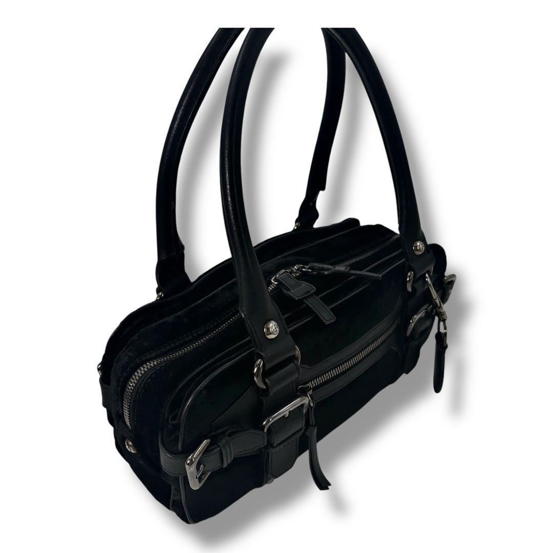 【極美品】GIORGIO ARMAN　ジョルジオアルマーニ　ロゴ　ハンドバッグ