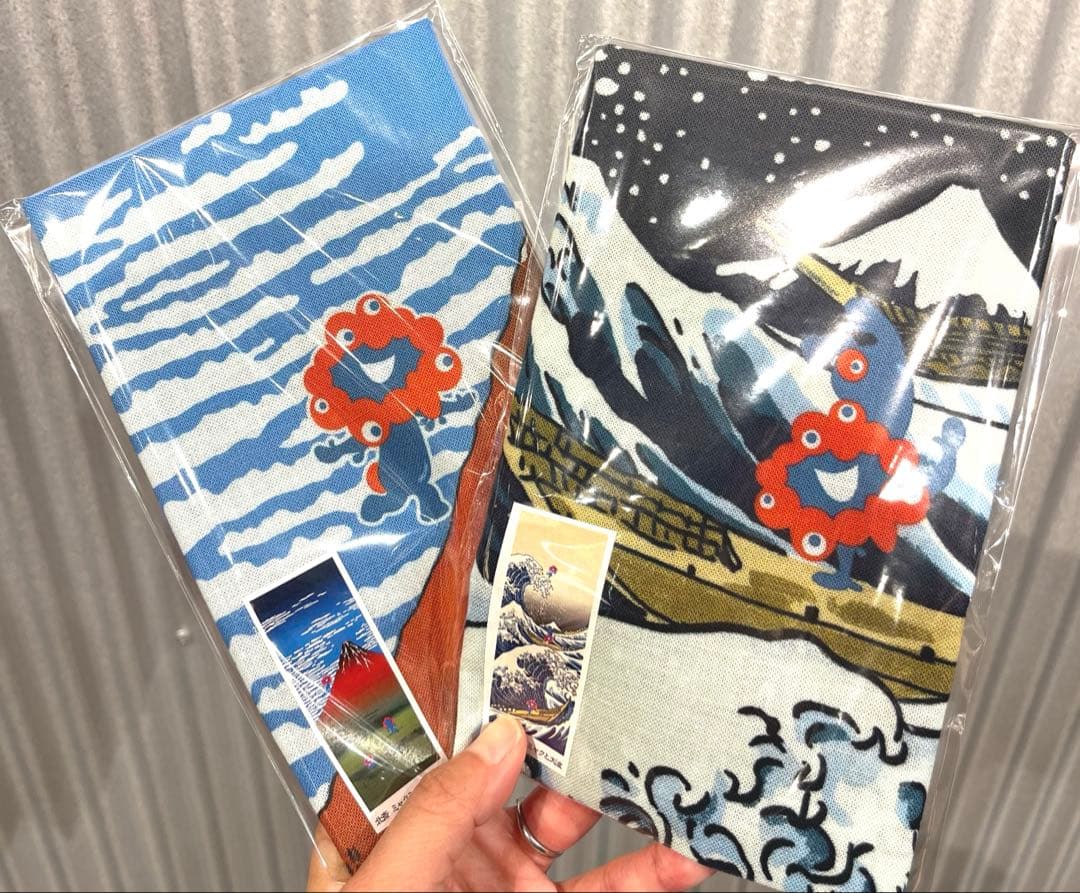 ★葛飾北斎＆ミャクミャク 絵てぬぐい2枚セット　大阪万博限定 葛飾北斎＆ミャクミャク 絵てぬぐい2枚セット【大阪万博限定】 葛飾