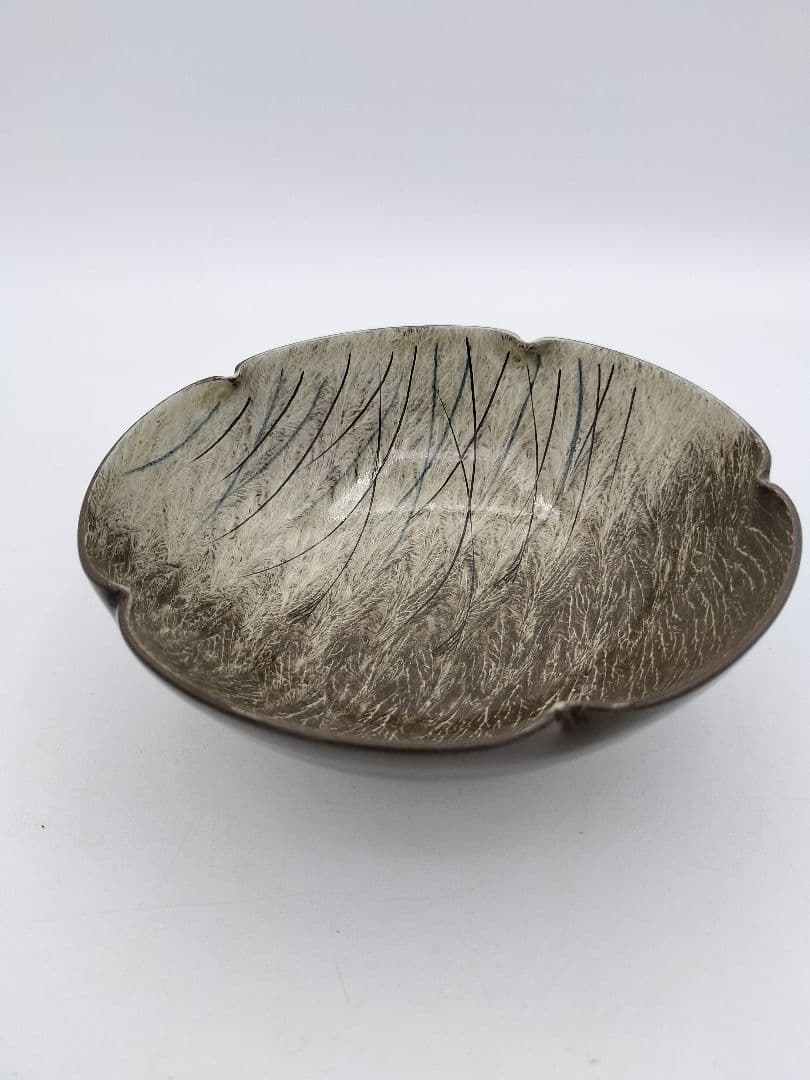 b79 菓子器 現川焼 豊瑞軒 十三代 横石臥牛 木箱 茶道具 古物