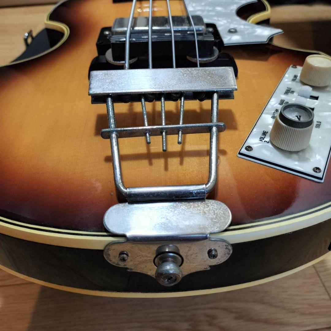 グレコストラップ＆ケース付/Grecoバイオリンベース/1981年製