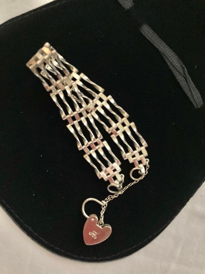 ビンテージシルバーブレス4連チェ-ン(デットストック)