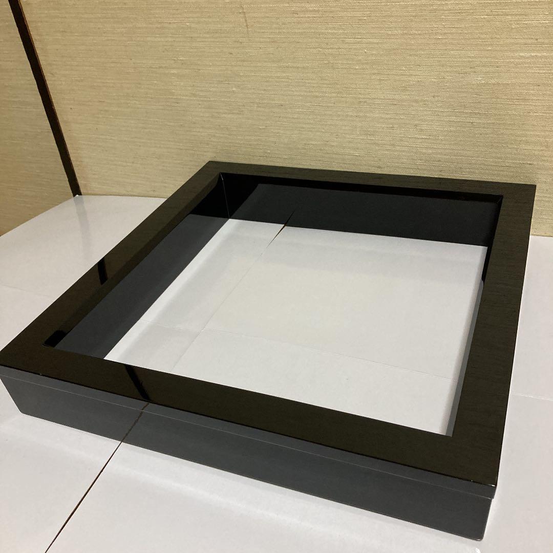 炉縁　茶道具　真塗　孝雄作