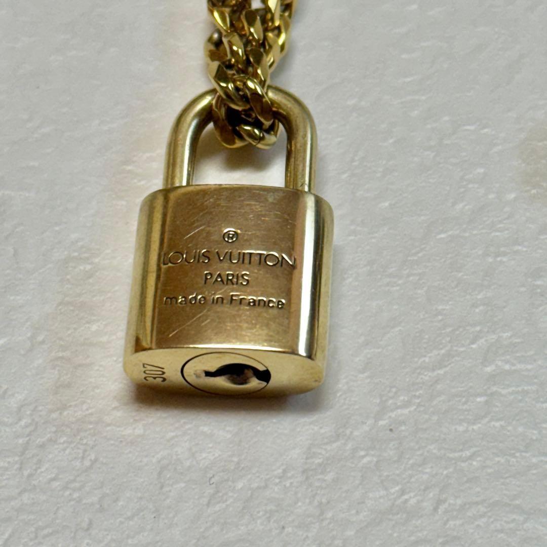 ルイヴィトン バドロック 喜平ネックレス付き チェーン 南京錠 カデナ