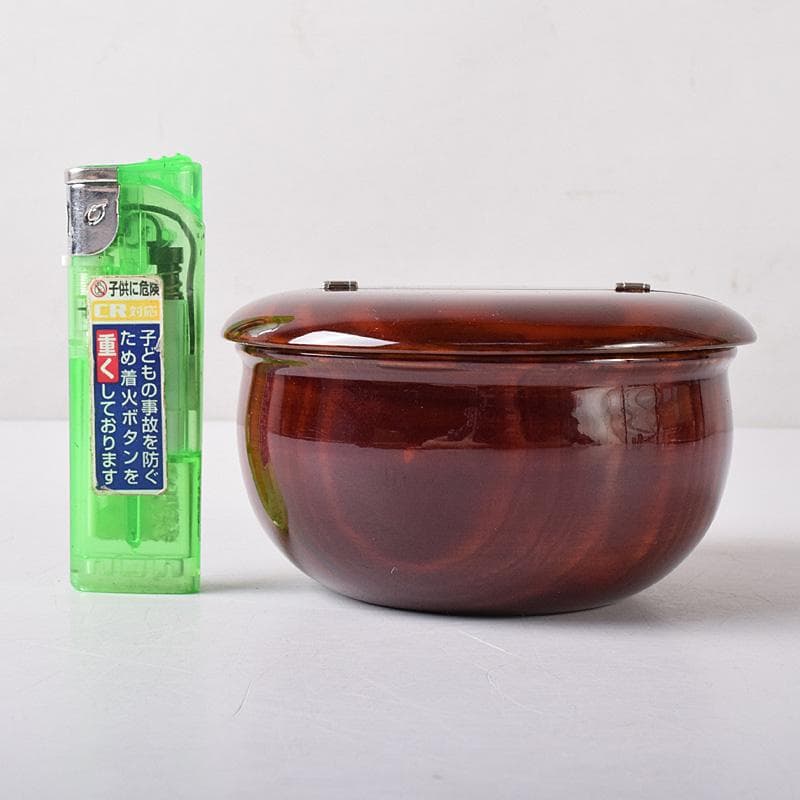 茶道具　栄春造　溜塗　老松蒔絵　茶器　龍村美術織物謹製仕覆付　共箱　V　7529