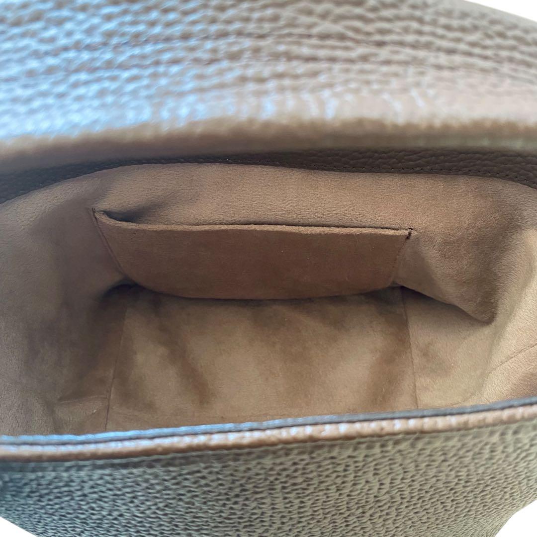 CH!III チーバッグ【美品】シュリンクレザー バスケット ブラウン