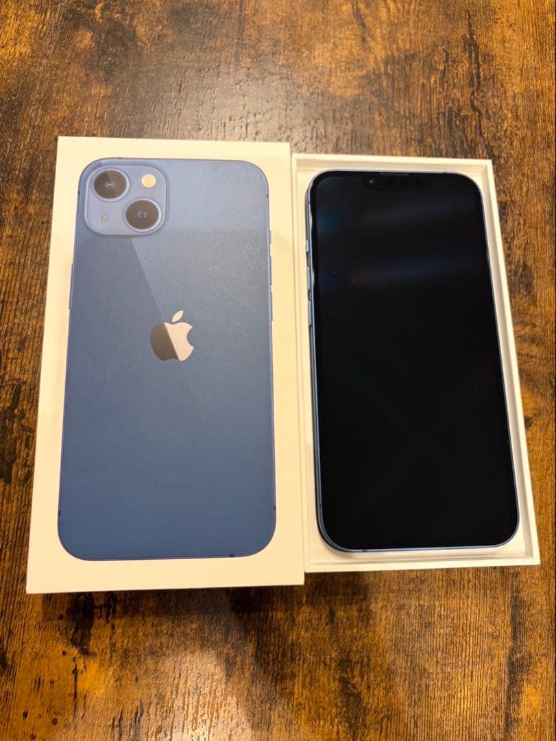 Apple iPhone 13 ブルー 本体 充電ケーブル付き