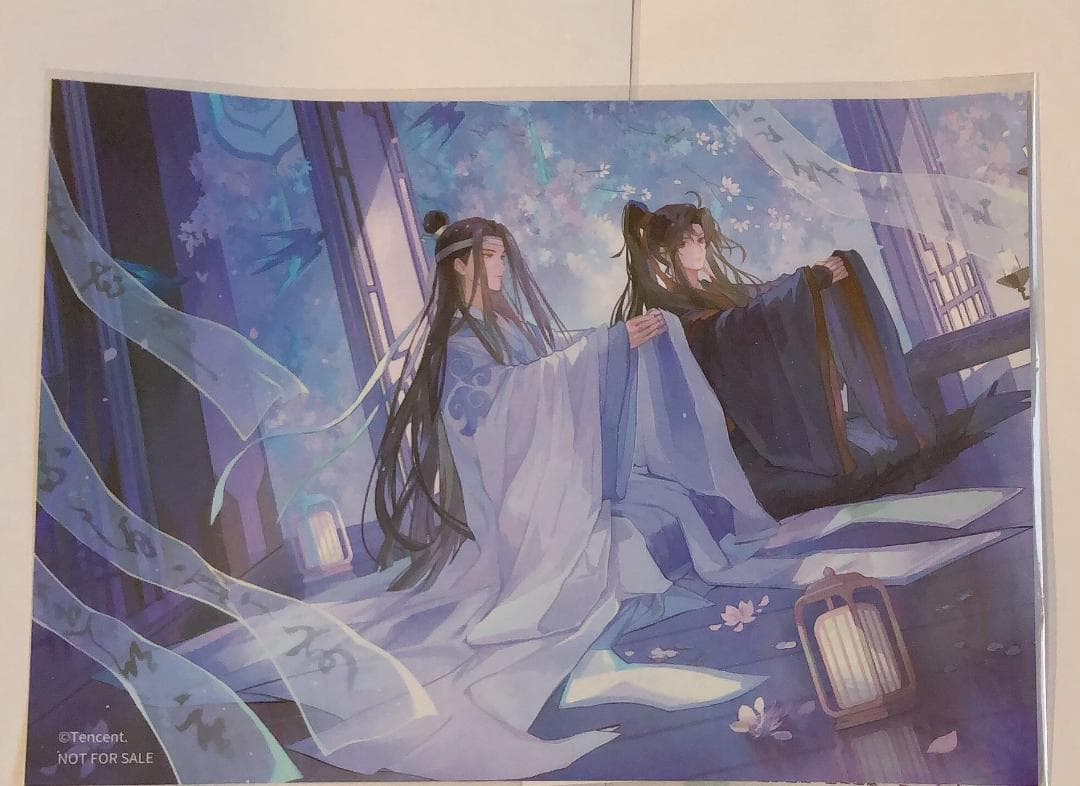 魔道祖師　カフェ　魏無羨　藍忘機　特典　ランチョンマット　全種コンプ　ポスター