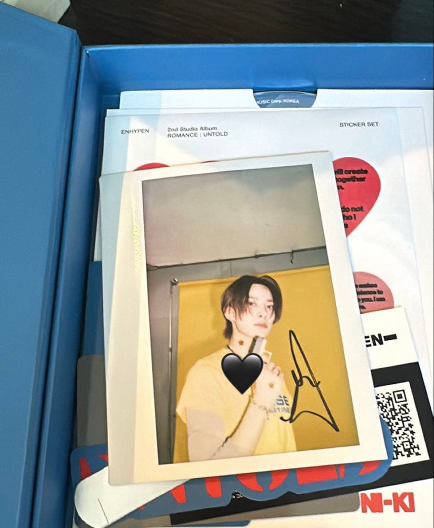 ENHYPEN ヒスン サイン入りポラロイド