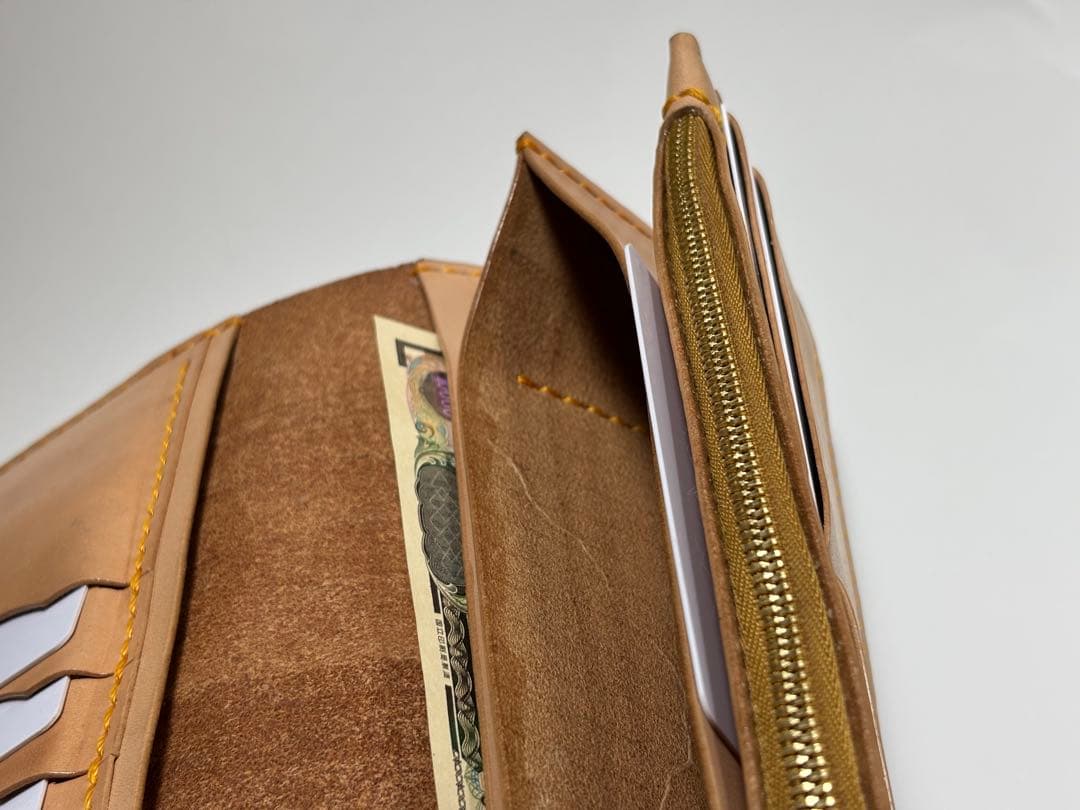 Koto　【年末セール】ロングウォレット　長財布　レザーカービング