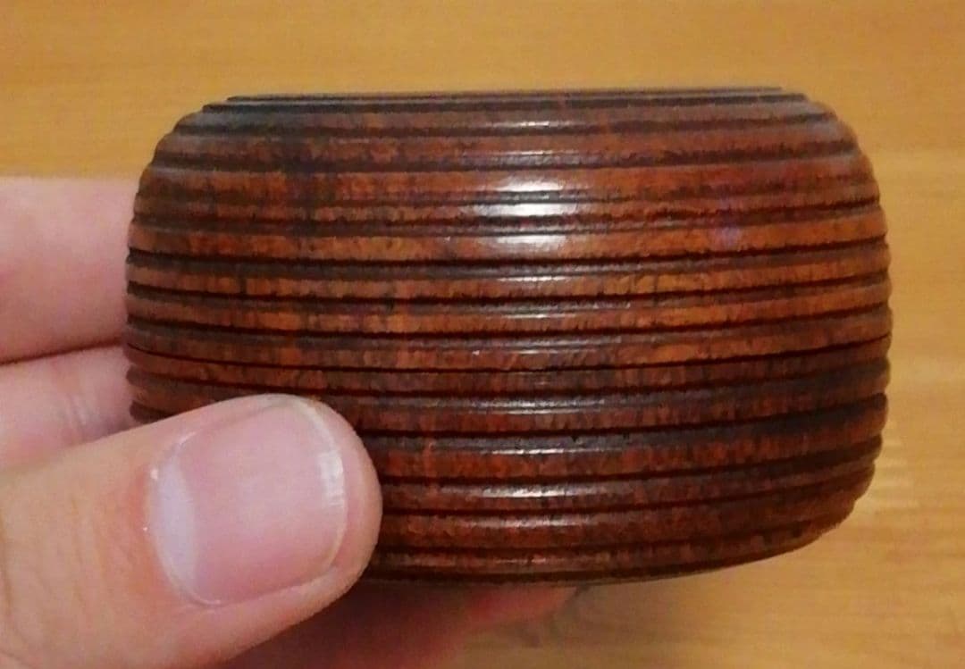 青々斎書付　宗莞作　根太　香合　共箱　共布　茶道具