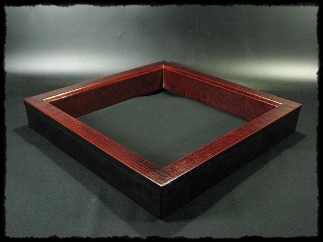 惺斎好 多田 桂寛 炉縁 溜塗 布目 布摺 布張 表千家 茶道具 f243