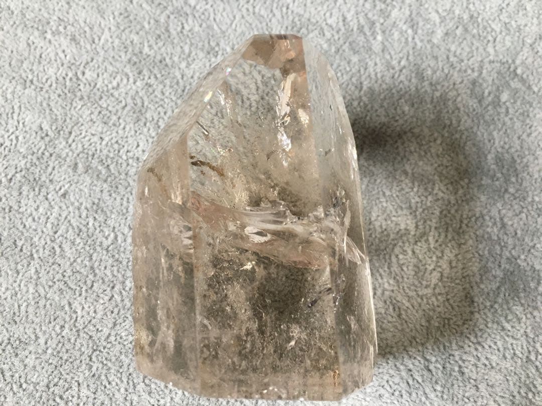 スモーキークォーツ 水晶 天然石 フリーフォーム レインボー 虹