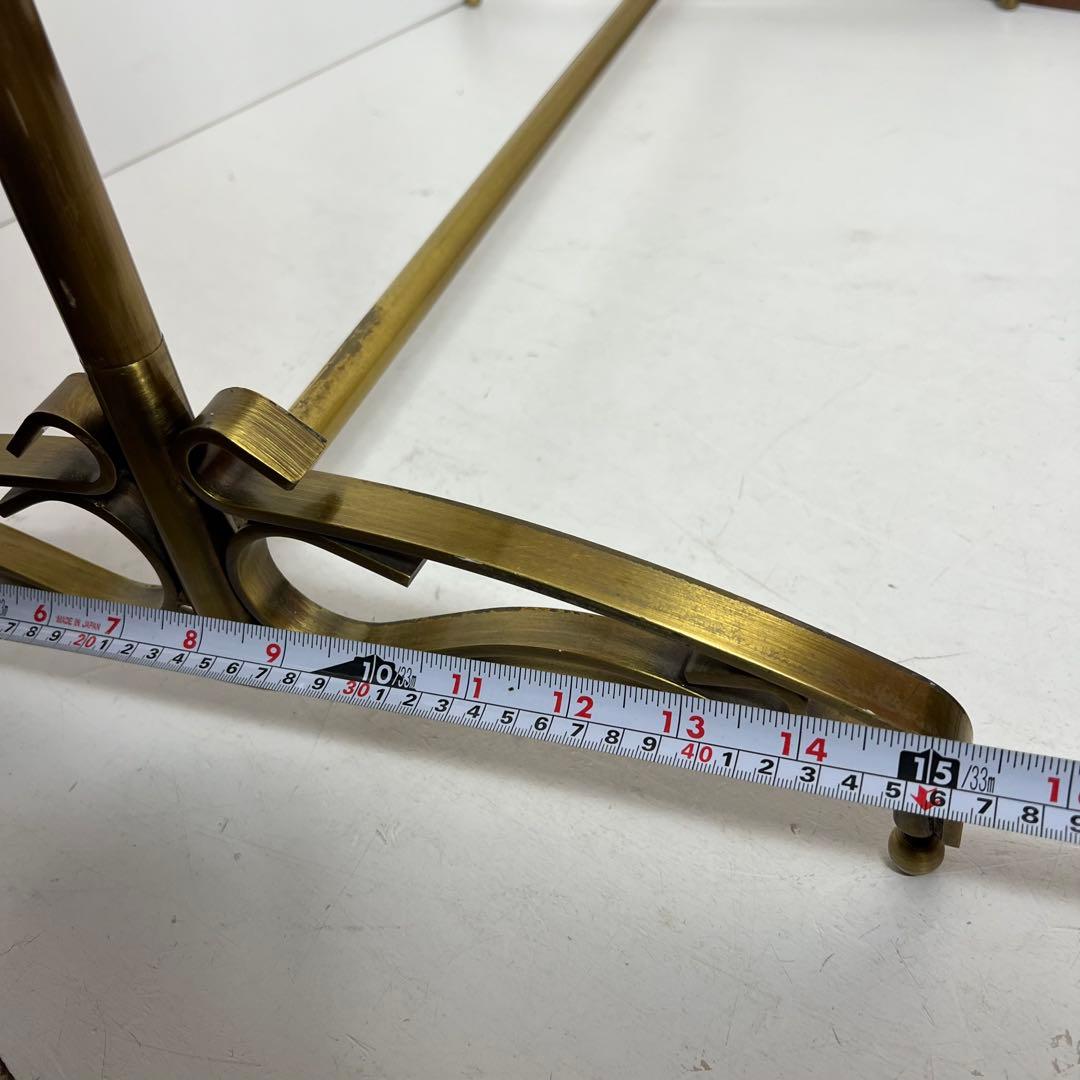 ② アンティーク ゴールド ハンガーラック ビンテージ アイアン 幅90cm