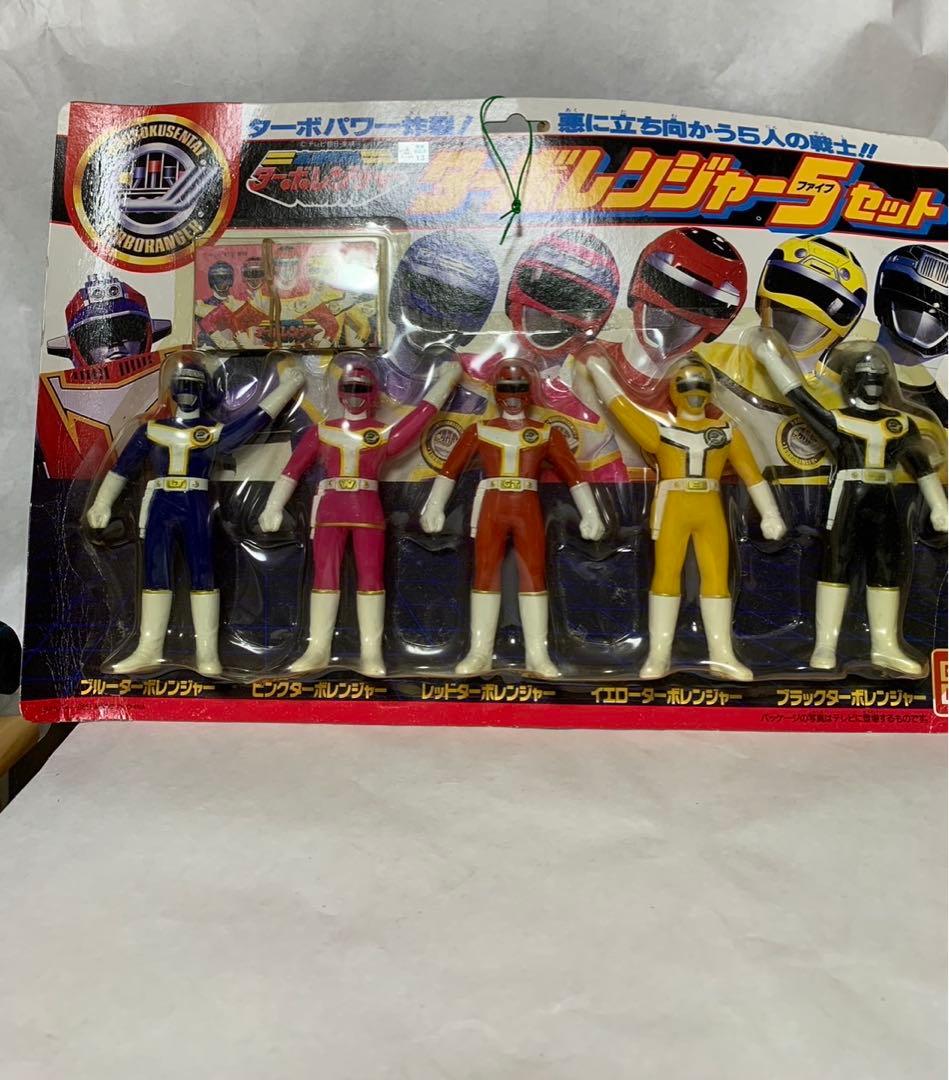 ⚠️デッドストック　高速戦隊ターボレンジャー　ファイブセット　当時物　バンダイ Amazon.co.jp: 当時物 1989年 バンダイ 高速戦隊ターボレンジャー