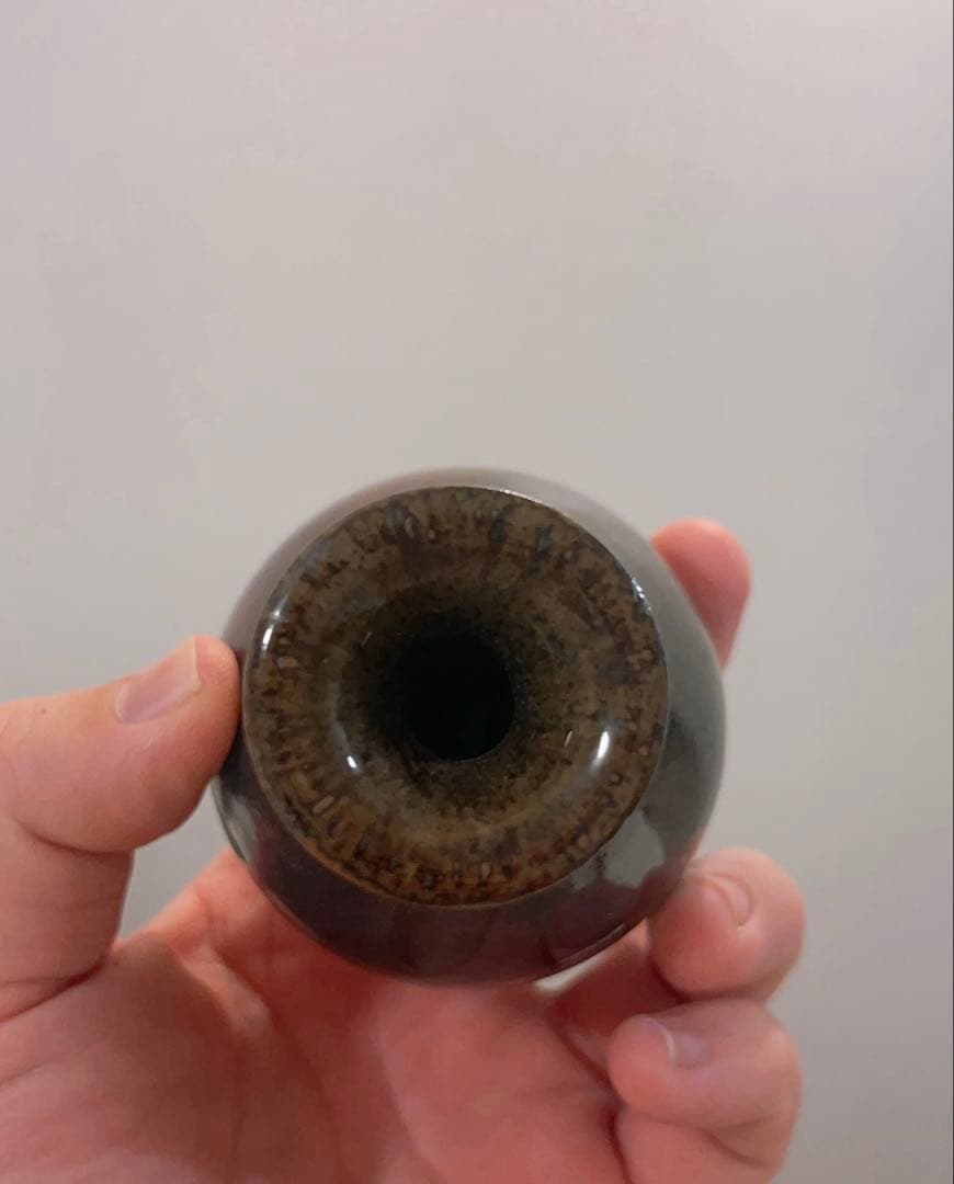 鈞窯玉壺春瓶　骨董品　古美術　陶芸　酒器