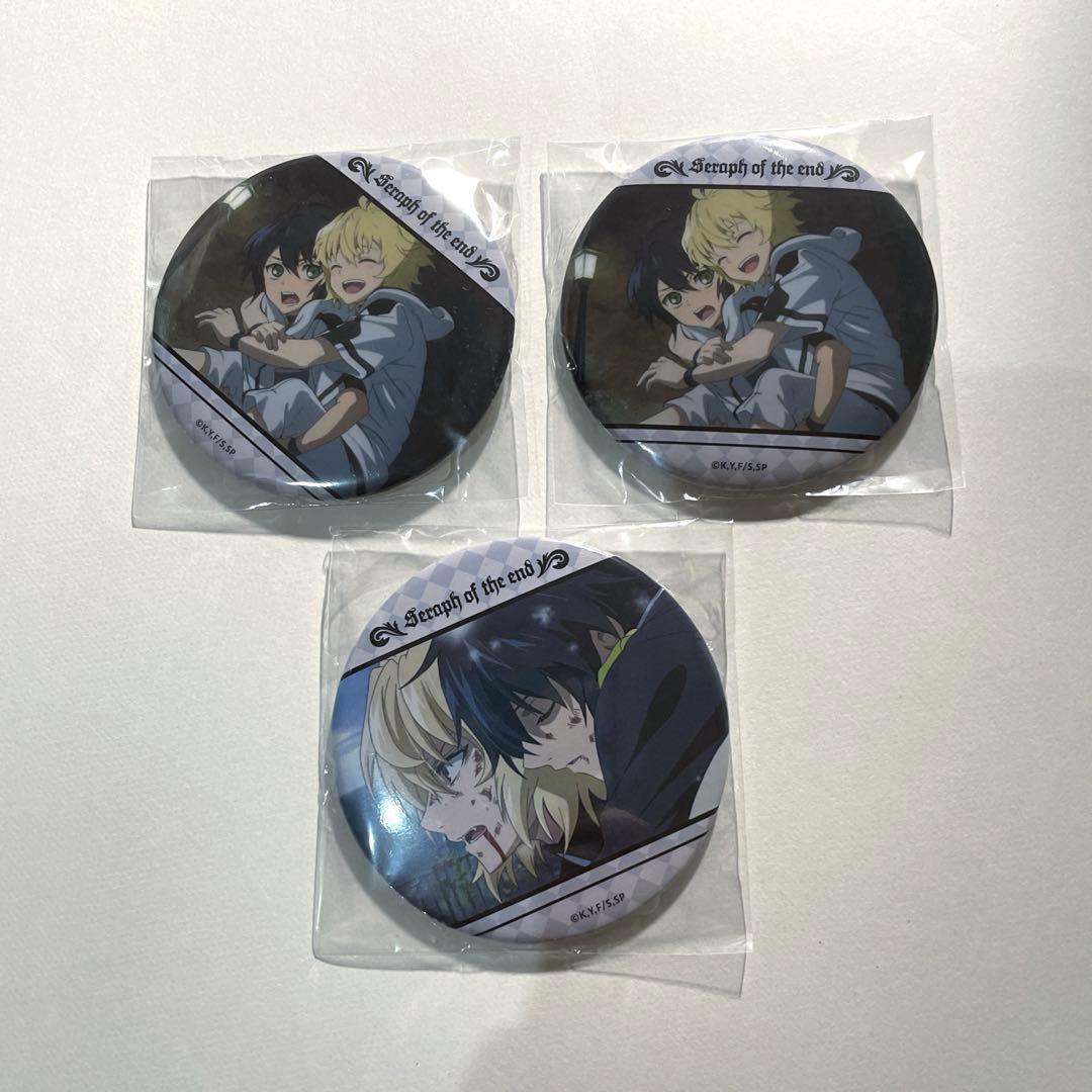 終わりのセラフ】ミカエラ＆優一郎 くじ引き堂 缶バッジ 終わりの