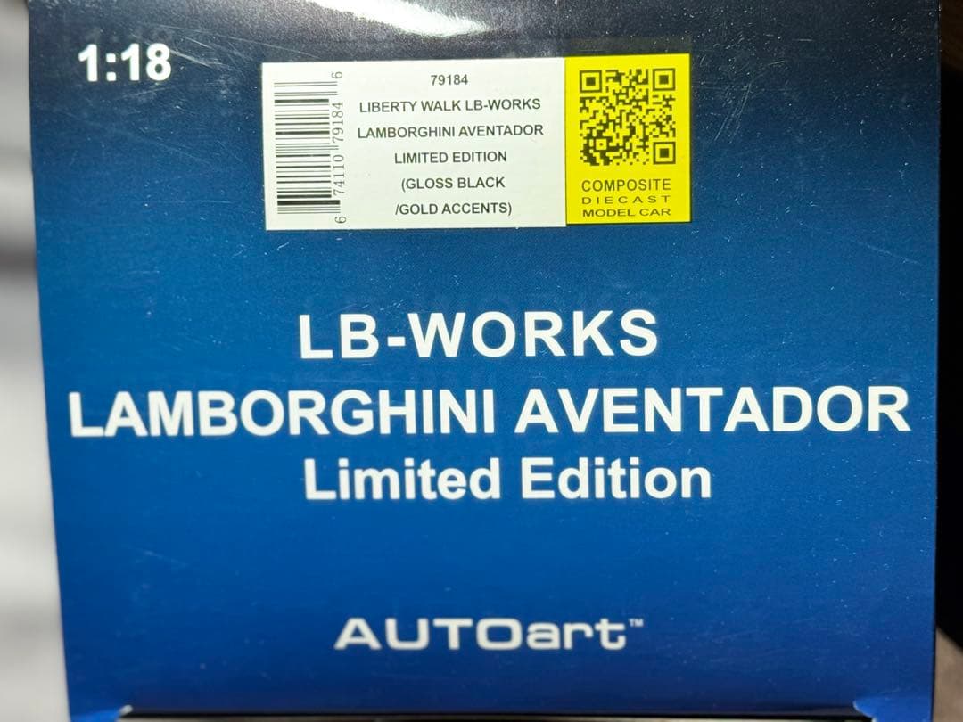 ミニカー LB-WORKS Aventador Limited Edition 1/18