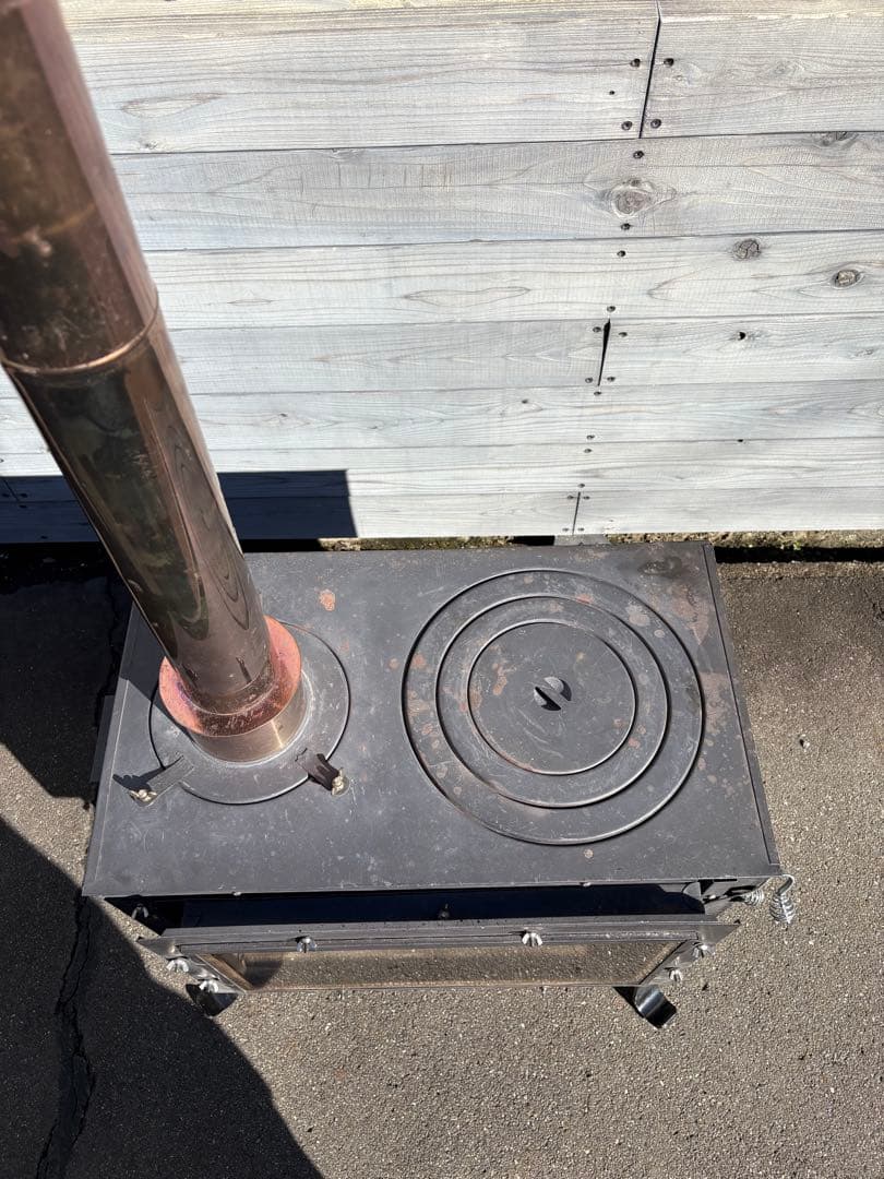 ※専用品　ロマンチカル薪ストーブ　脚長さん付き　収納ケース付き　新保製作所