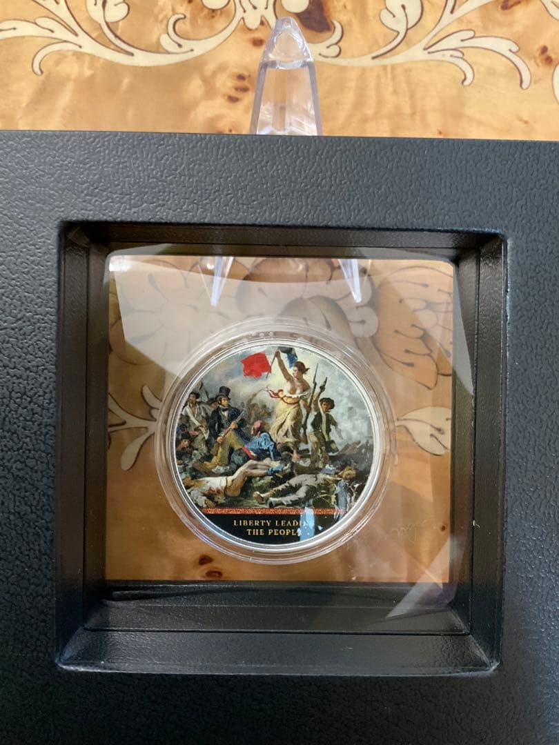 2022年カメルーン民衆を導く自由の女神純銀プルーフ銀貨