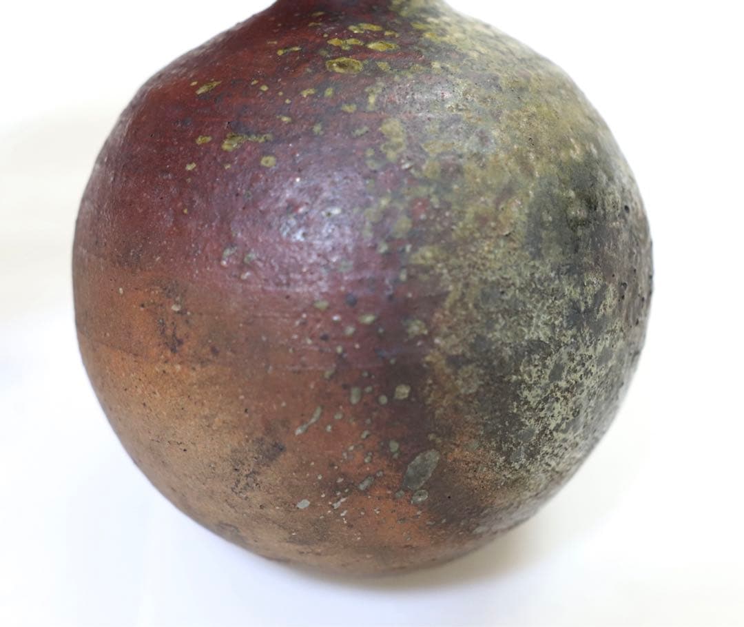 江戸　古備前焼　徳利　アンティーク　木箱付0105