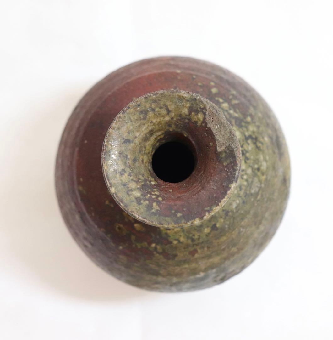 江戸　古備前焼　徳利　アンティーク　木箱付0105