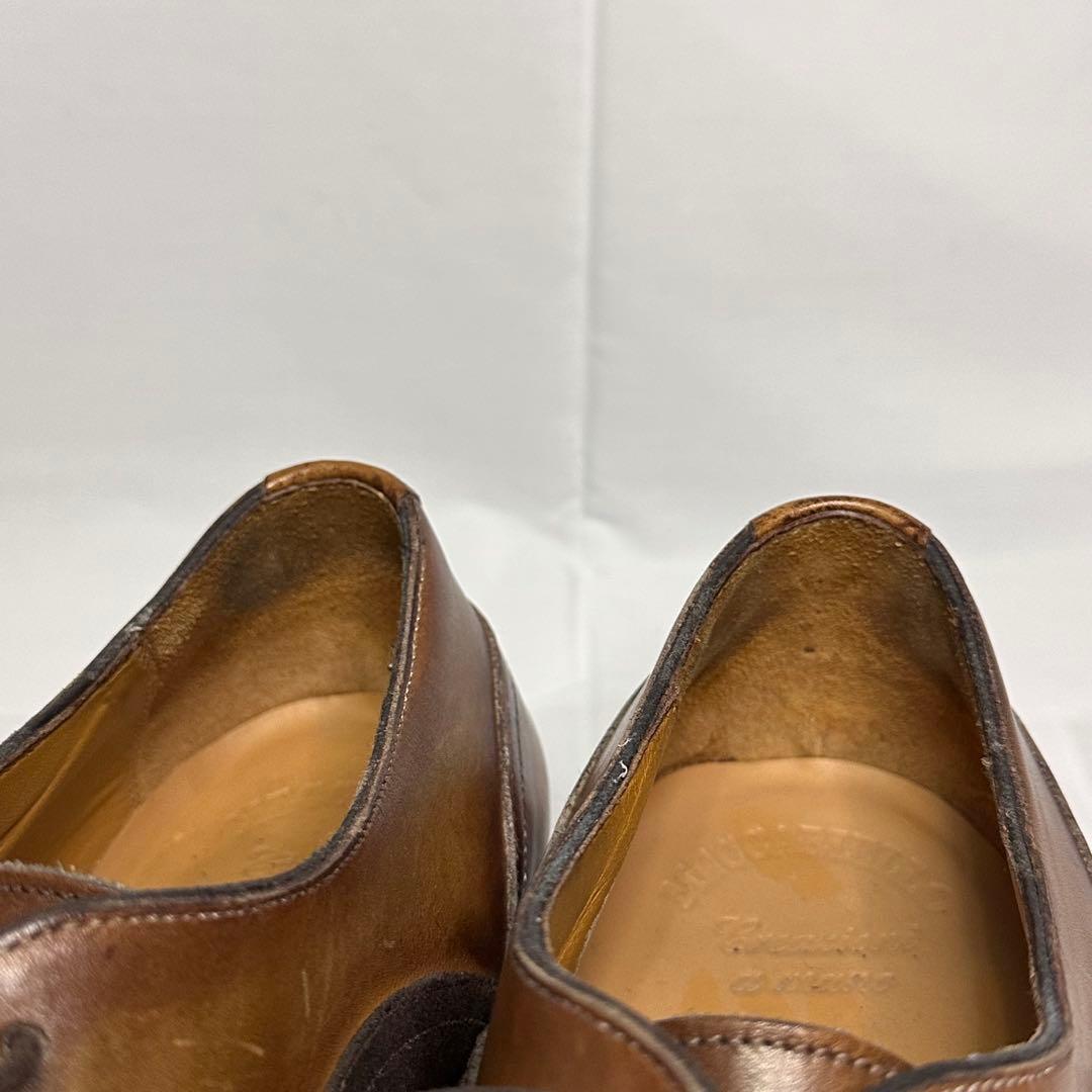 メッカリエロ☆レザーシューズ☆メンズ☆パティーヌレザー☆ブラウン☆188