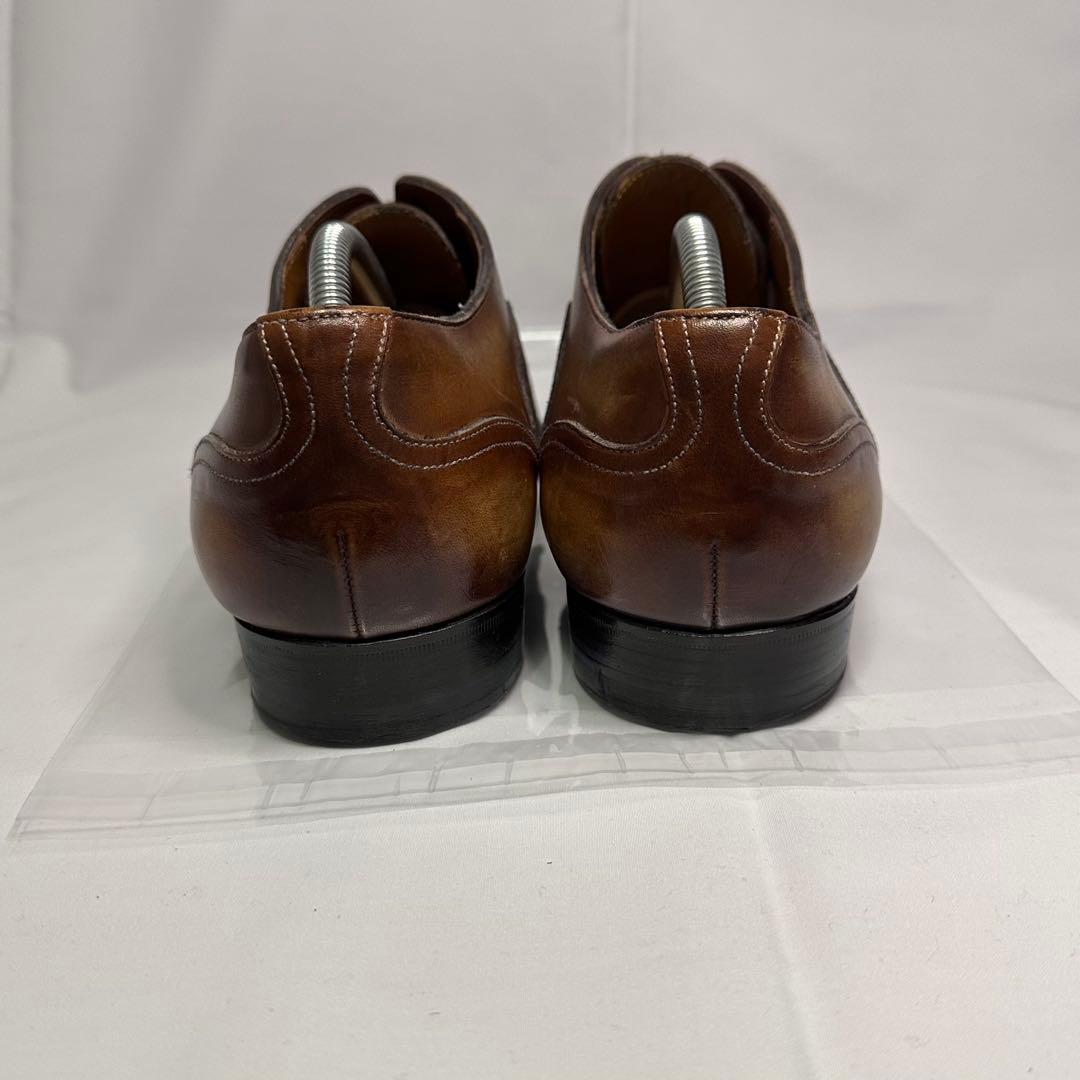 メッカリエロ☆レザーシューズ☆メンズ☆パティーヌレザー☆ブラウン☆188