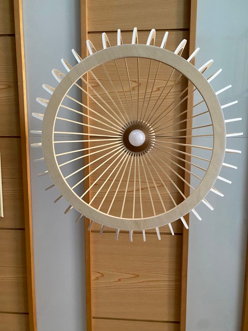 無垢材の鳥かご ペンダントライト 北欧風のホームデコ竹織り木製