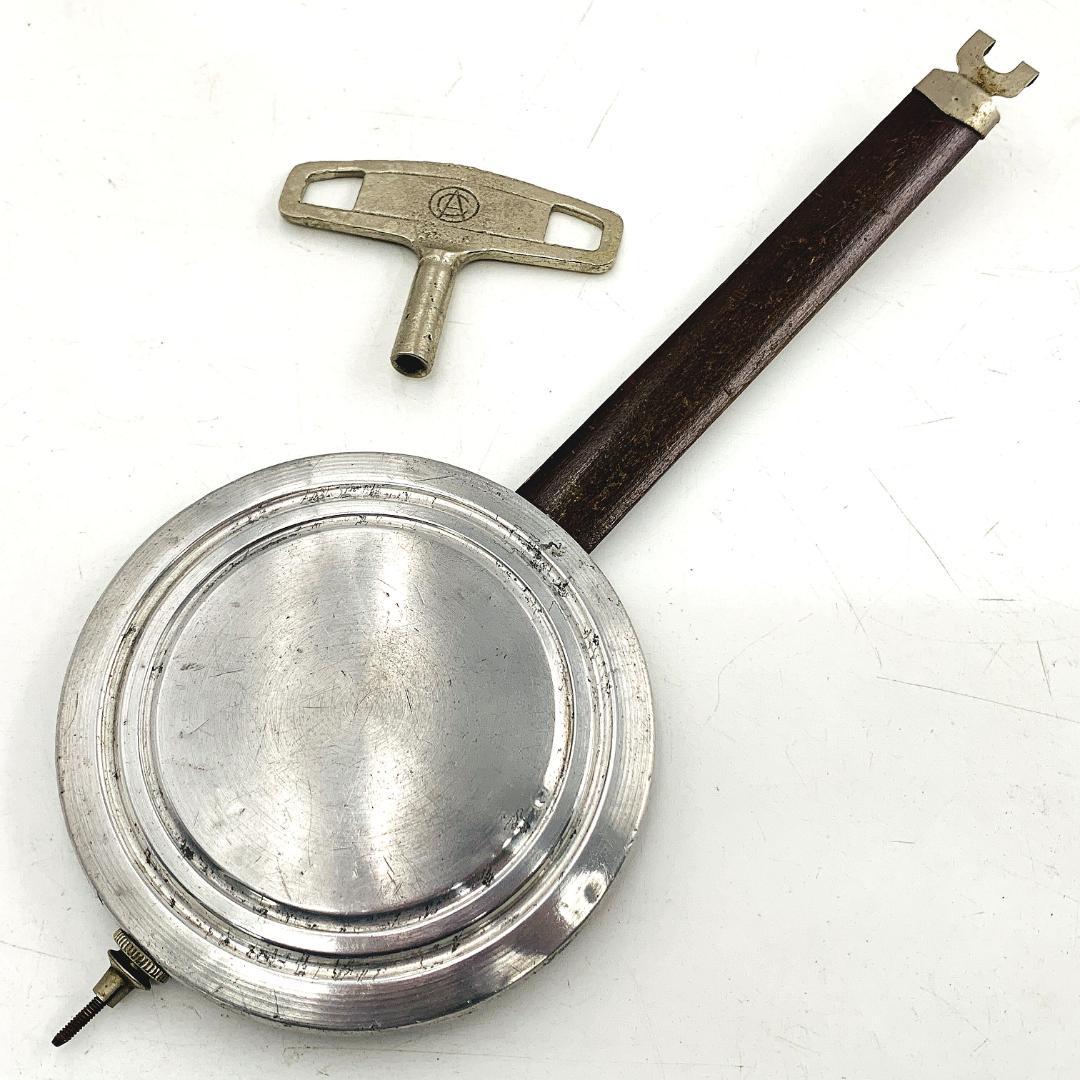 【希少 稼働品】meiji 明治 30DAY 大型 掛時計ゼンマイ式 昭和レトロ