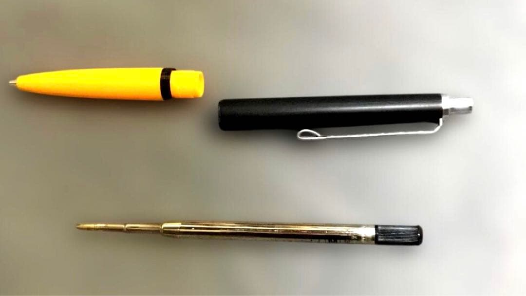 モンブラン　590ボールペンカレラと当時のモンブランペンケース