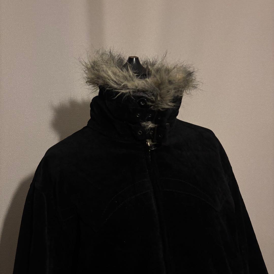 00s archive velours far jacket y2k - メルカリ