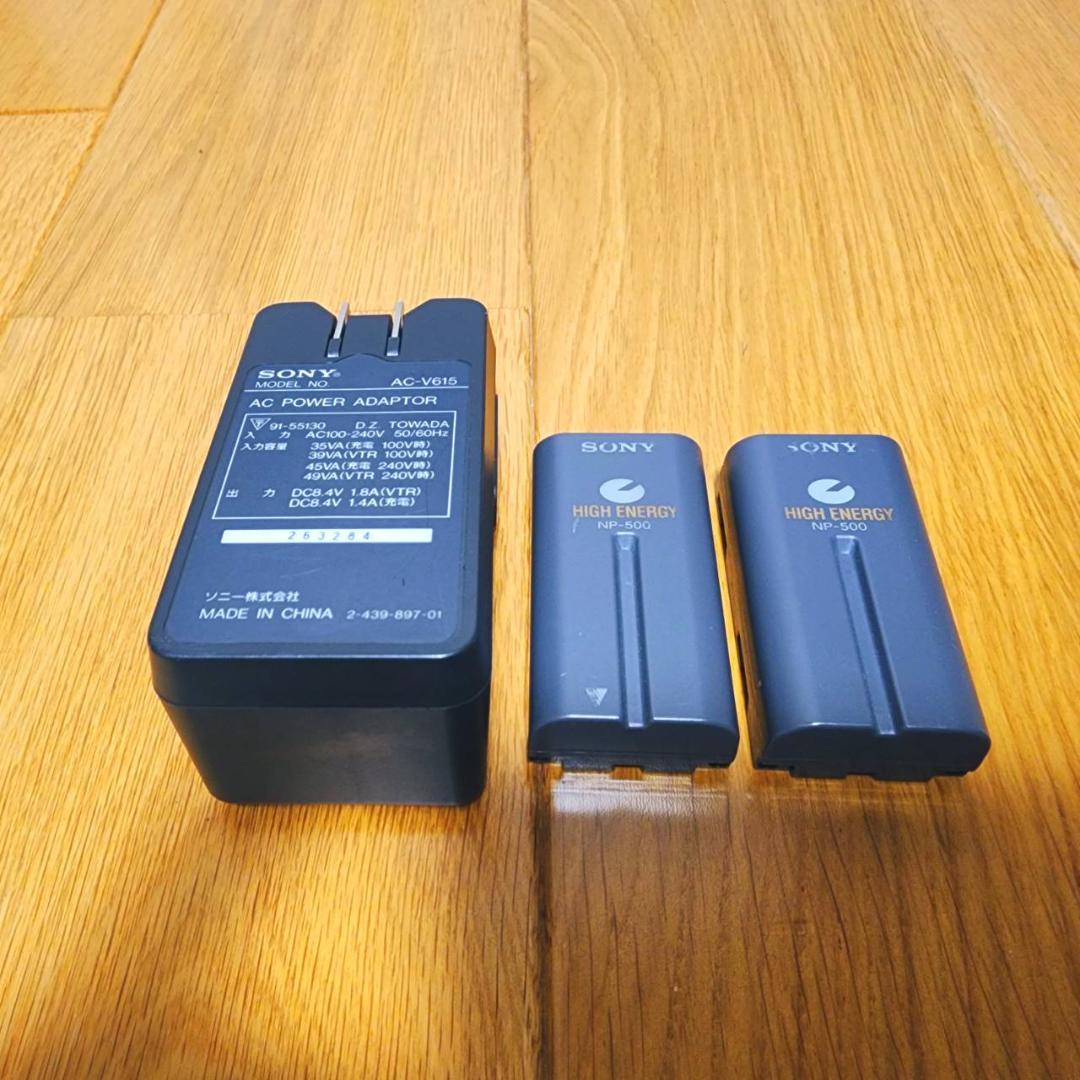 【動作確認済】SONY 高画質 8ミリ Hi8 ビデオカメラ ACアダプタセット