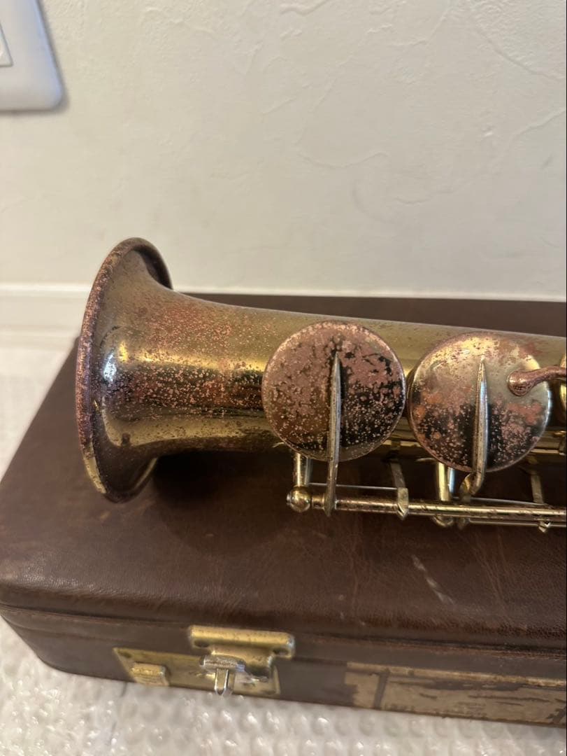 SPLENDOR 型番不明 ソプラノ サックス 管楽器 ジャンク