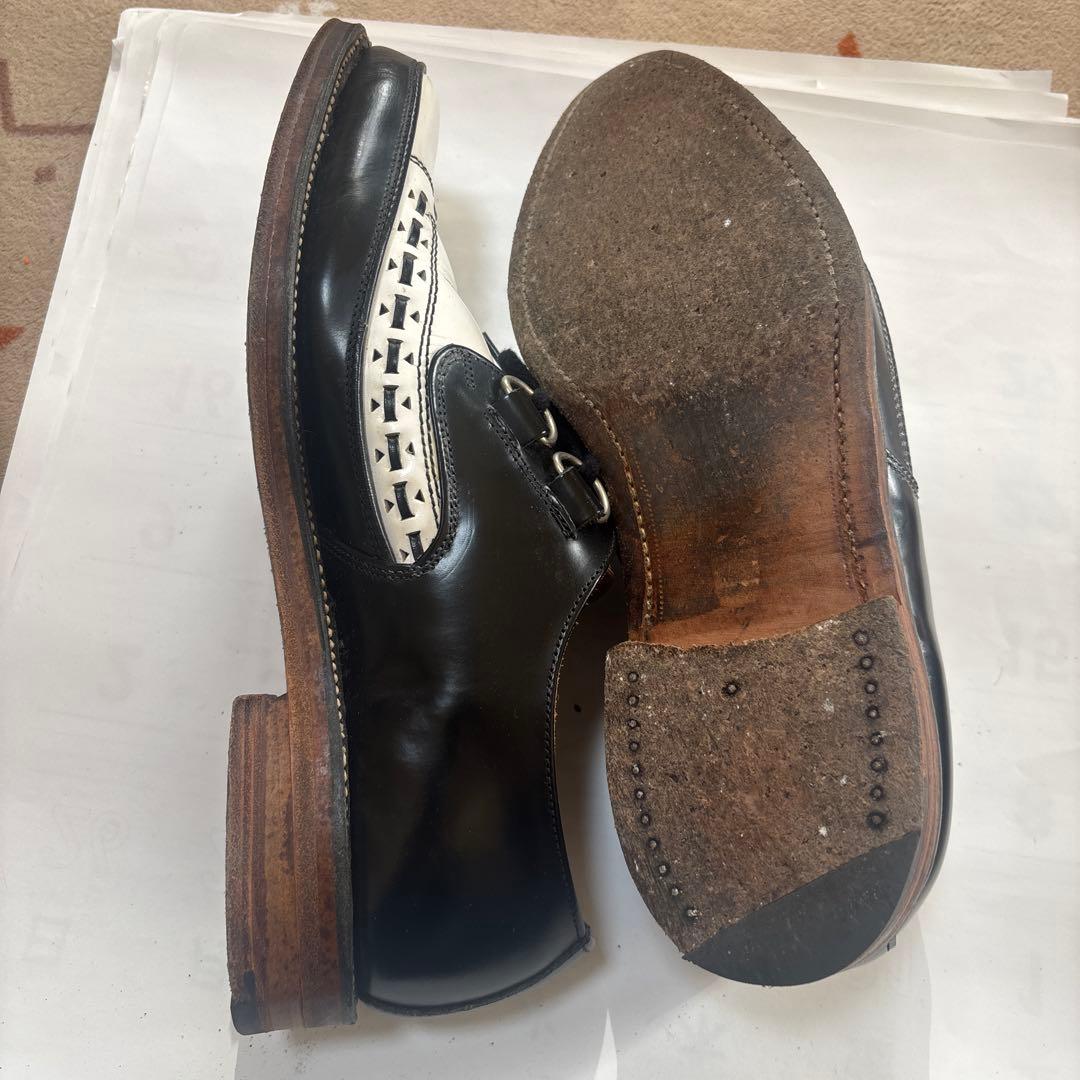 白黒ロカビリーシューズ