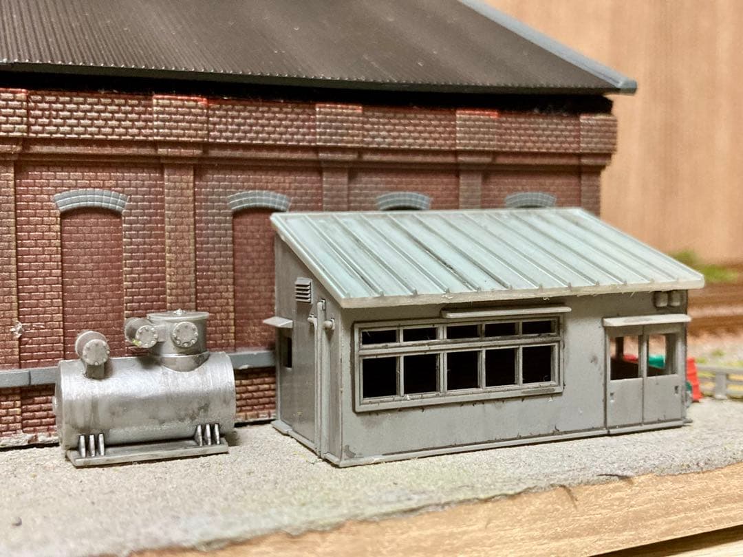 Nゲージ 鉄道模型ジオラマ 昭和のレンガ機関庫
