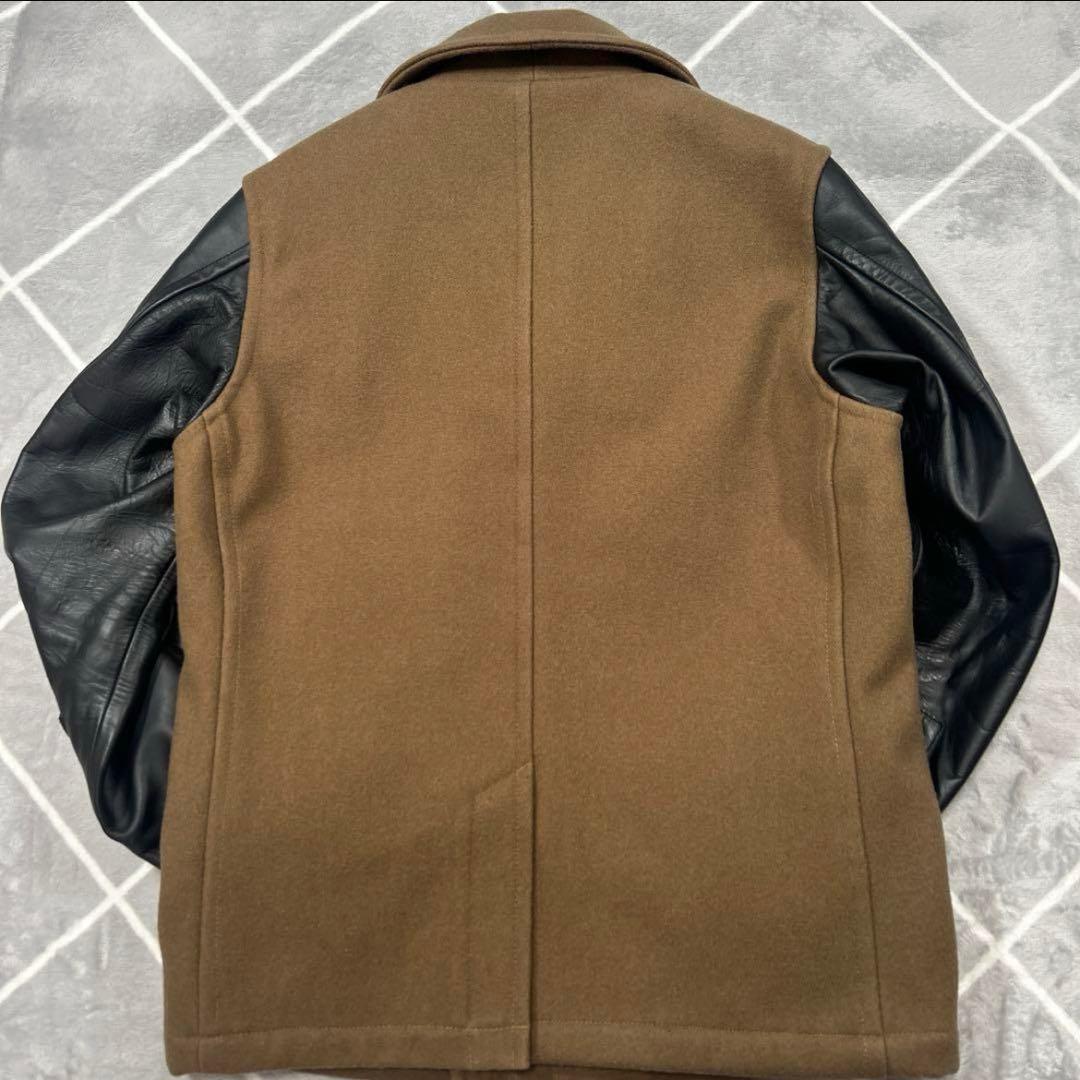 ☆極美品☆】ウルトラレア AVIREX レザーコートMカーキ 紳士の極上品